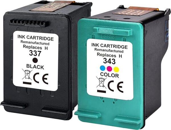 Cartuse imprimanta HP 337 si HP 343 - set compatibil - color