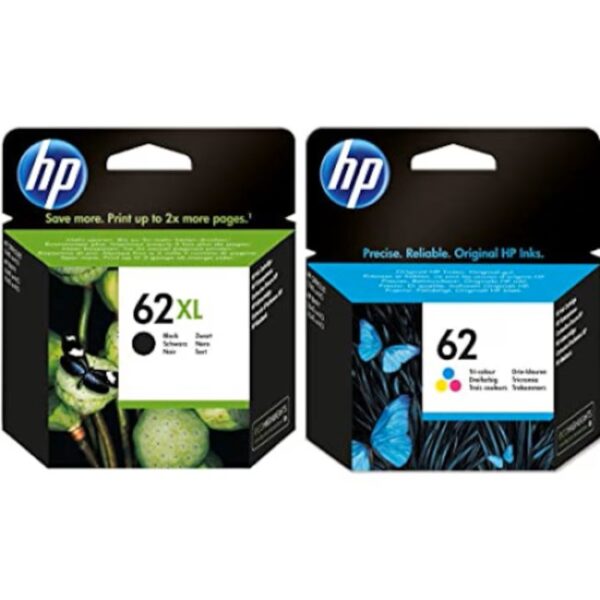 Set 2 cartuse HP 62XL Negru 62 Color
